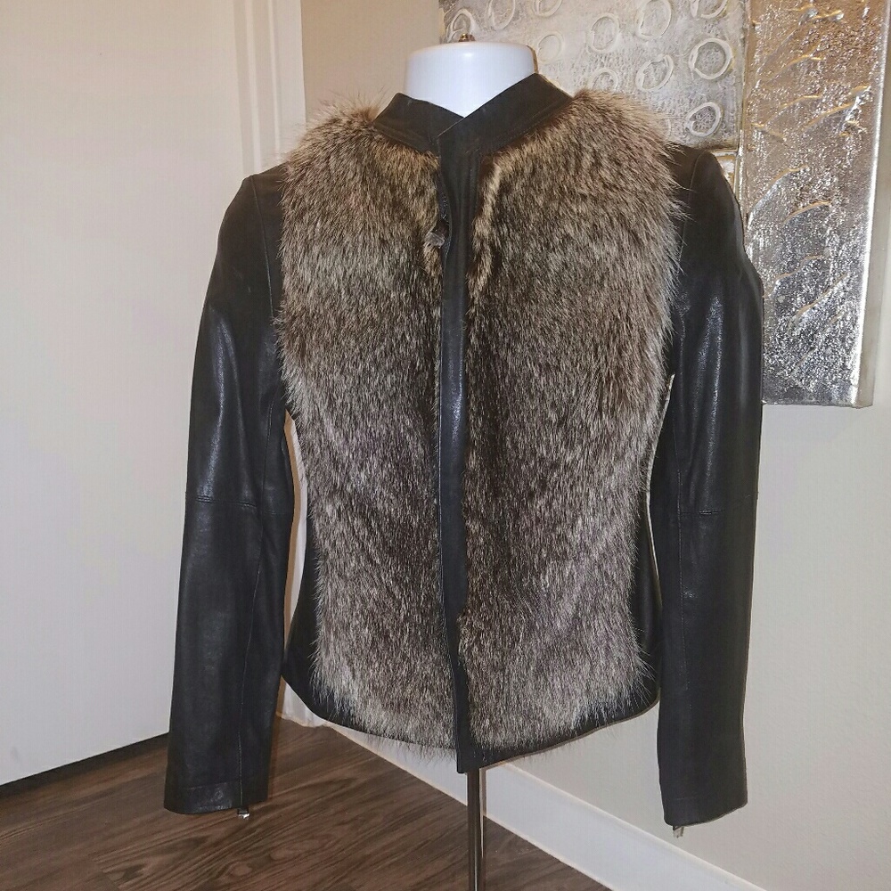 Haute Hippie Lamb leather jacket